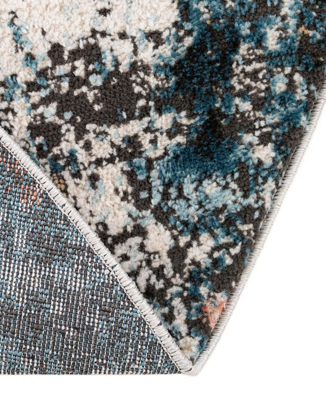 Multicolor 3' 3 x 3' 3 Leipzig Round Area Rug 75% Polypropylene & 25% Polyester Modern Contemporary Carpet for Kitchens, Bedroom, Living Room Home Decor for Sale at Rug Engine