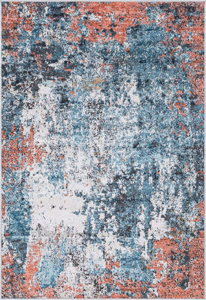 Multicolor 4' 1 x 6' 1 Leipzig Rectangle Area Rug 75% Polypropylene & 25% Polyester Modern Contemporary Carpet for Kitchens, Bedroom, Living Room Home Decor for Sale at Rug Engine