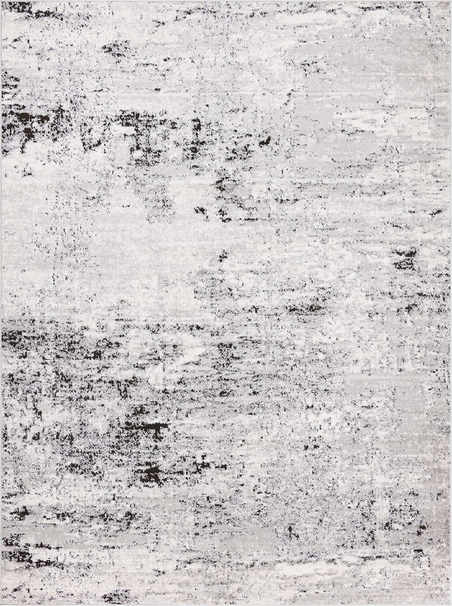 Gray 8' x 11' Leipzig Rectangle Area Rug 75% Polypropylene & 25% Polyester Modern Contemporary Carpet for Kitchens, Bedroom, Living Room Home Decor for Sale at Rug Engine