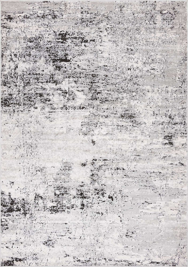 Gray 7' 1 x 10' Leipzig Rectangle Area Rug 75% Polypropylene & 25% Polyester Modern Contemporary Carpet for Kitchens, Bedroom, Living Room Home Decor for Sale at Rug Engine