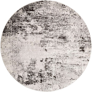 Gray 7' 1 x 7' 1 Leipzig Round Area Rug 75% Polypropylene & 25% Polyester Modern Contemporary Carpet for Kitchens, Bedroom, Living Room Home Decor for Sale at Rug Engine