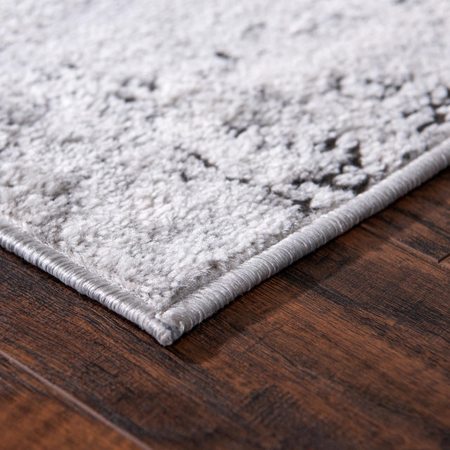 Gray 6' 1 x 9' Leipzig Rectangle Area Rug 75% Polypropylene & 25% Polyester Modern Contemporary Carpet for Kitchens, Bedroom, Living Room Home Decor for Sale at Rug Engine