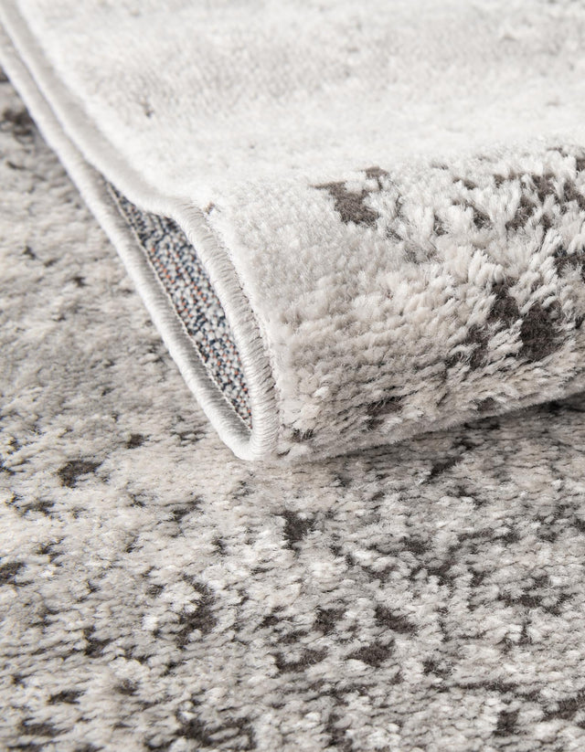 Gray 4' 1 x 4' 1 Leipzig Round Area Rug 75% Polypropylene & 25% Polyester Modern Contemporary Carpet for Kitchens, Bedroom, Living Room Home Decor for Sale at Rug Engine