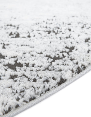 Gray 4' 1 x 4' 1 Leipzig Round Area Rug 75% Polypropylene & 25% Polyester Modern Contemporary Carpet for Kitchens, Bedroom, Living Room Home Decor for Sale at Rug Engine