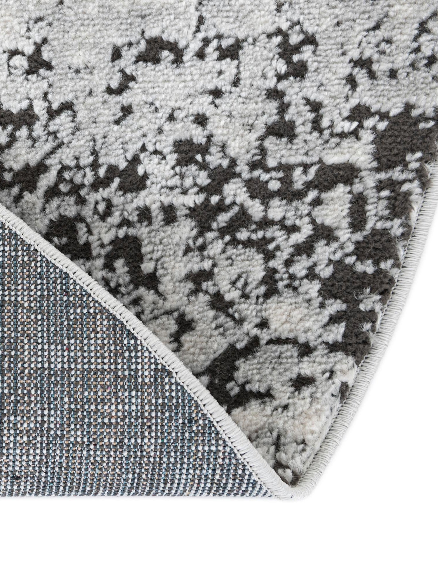 Gray 4' 1 x 4' 1 Leipzig Round Area Rug 75% Polypropylene & 25% Polyester Modern Contemporary Carpet for Kitchens, Bedroom, Living Room Home Decor for Sale at Rug Engine