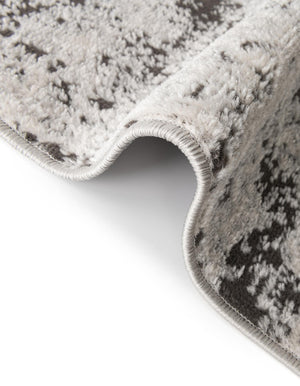 Gray 4' 1 x 4' 1 Leipzig Round Area Rug 75% Polypropylene & 25% Polyester Modern Contemporary Carpet for Kitchens, Bedroom, Living Room Home Decor for Sale at Rug Engine