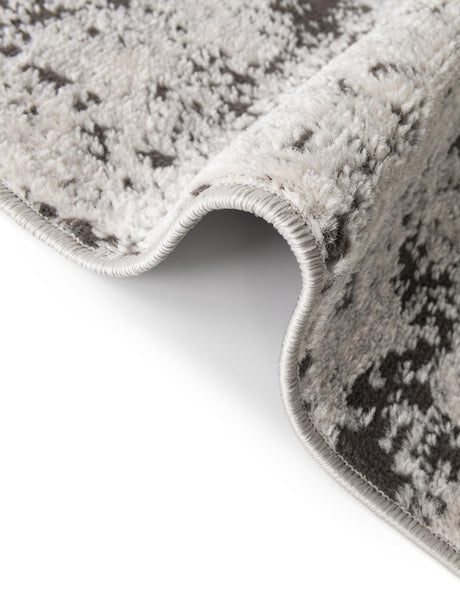 Gray 4' 1 x 4' 1 Leipzig Round Area Rug 75% Polypropylene & 25% Polyester Modern Contemporary Carpet for Kitchens, Bedroom, Living Room Home Decor for Sale at Rug Engine