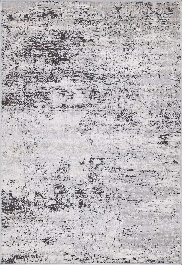 Gray 4' 1 x 6' 1 Leipzig Rectangle Area Rug 75% Polypropylene & 25% Polyester Modern Contemporary Carpet for Kitchens, Bedroom, Living Room Home Decor for Sale at Rug Engine