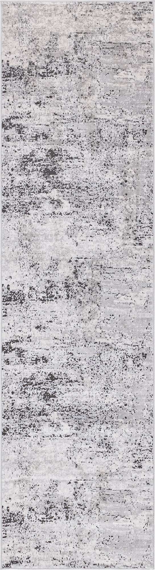 Gray 2' 7 x 10' Leipzig Runner Area Rug 75% Polypropylene & 25% Polyester Modern Contemporary Carpet for Kitchens, Bedroom, Living Room Home Decor for Sale at Rug Engine