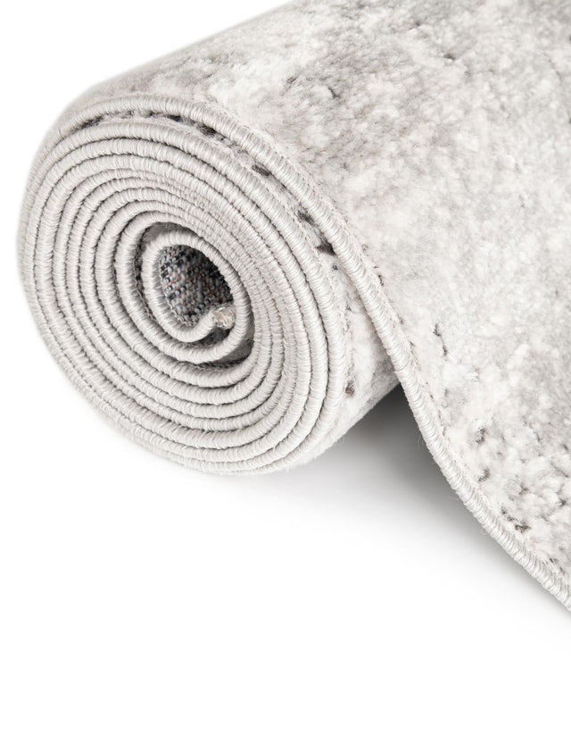 Gray 2' 7 x 10' Leipzig Runner Area Rug 75% Polypropylene & 25% Polyester Modern Contemporary Carpet for Kitchens, Bedroom, Living Room Home Decor for Sale at Rug Engine
