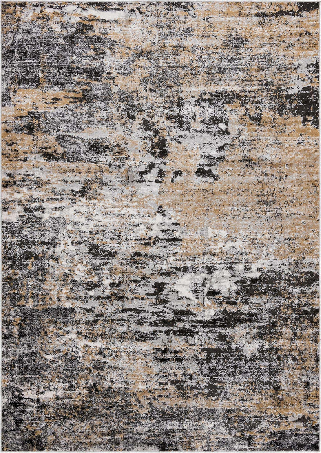 Beige 7' 1 x 10' Leipzig Rectangle Area Rug 75% Polypropylene & 25% Polyester Modern Contemporary Carpet for Kitchens, Bedroom, Living Room Home Decor for Sale at Rug Engine