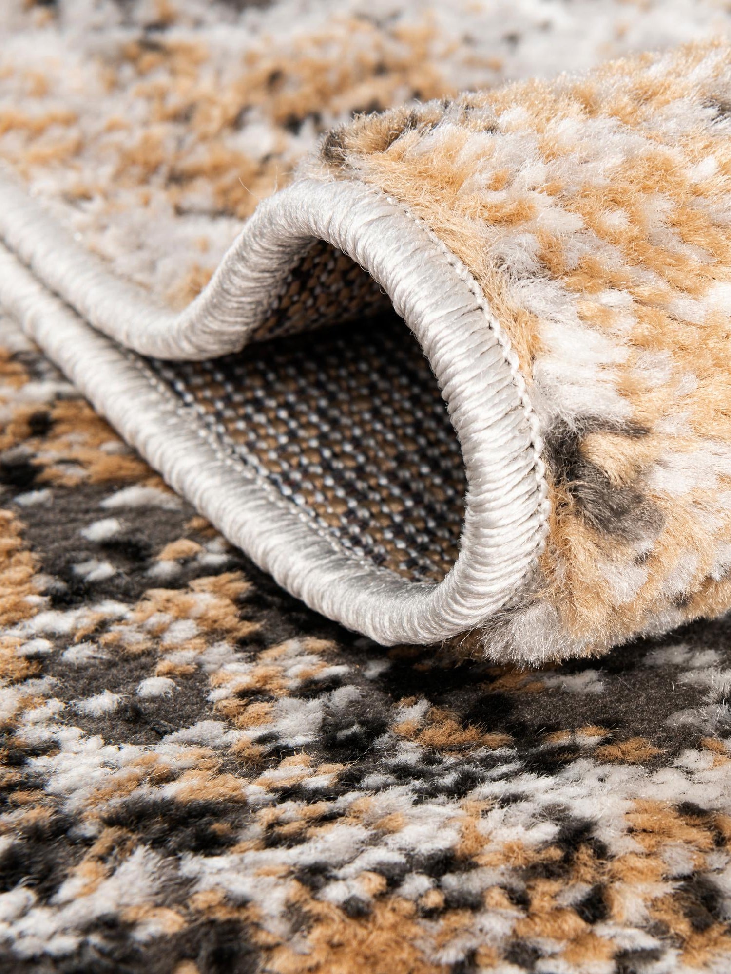Beige 6' 1 x 9' Leipzig Rectangle Area Rug 75% Polypropylene & 25% Polyester Modern Contemporary Carpet for Kitchens, Bedroom, Living Room Home Decor for Sale at Rug Engine