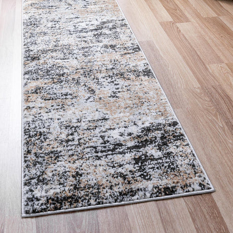 Beige 2' x 8' Leipzig Runner Area Rug 75% Polypropylene & 25% Polyester Modern Contemporary Carpet for Kitchens, Bedroom, Living Room Home Decor for Sale at Rug Engine