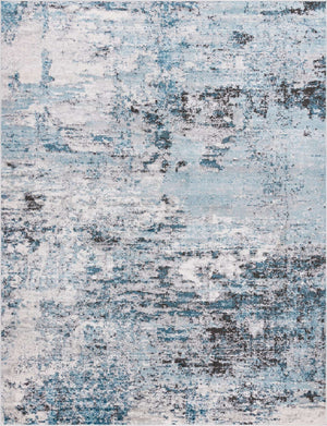 Blue 9' x 12' 2 Leipzig Rectangle Area Rug 75% Polypropylene & 25% Polyester Modern Contemporary Carpet for Kitchens, Bedroom, Living Room Home Decor for Sale at Rug Engine