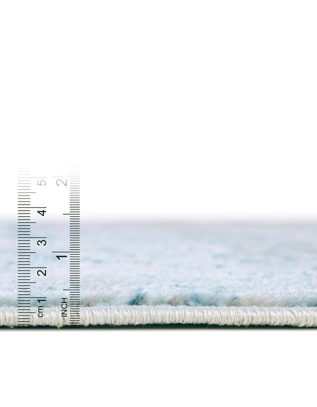Blue 2' 7 x 13' Leipzig Runner Area Rug 75% Polypropylene & 25% Polyester Modern Contemporary Carpet for Kitchens, Bedroom, Living Room Home Decor for Sale at Rug Engine
