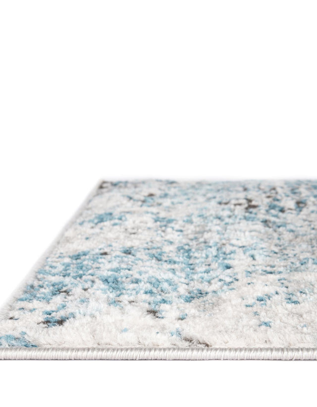 Blue 2' 7 x 13' Leipzig Runner Area Rug 75% Polypropylene & 25% Polyester Modern Contemporary Carpet for Kitchens, Bedroom, Living Room Home Decor for Sale at Rug Engine