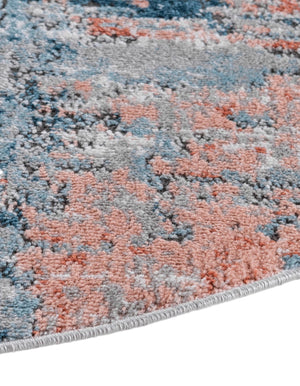 Multicolor 7' 1 x 7' 1 Leipzig Round Area Rug 75% Polypropylene & 25% Polyester Modern Contemporary Carpet for Kitchens, Bedroom, Living Room Home Decor for Sale at Rug Engine