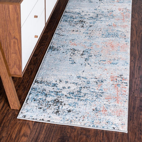 Multicolor 2' 7 x 10' Leipzig Runner Area Rug 75% Polypropylene & 25% Polyester Modern Contemporary Carpet for Kitchens, Bedroom, Living Room Home Decor for Sale at Rug Engine