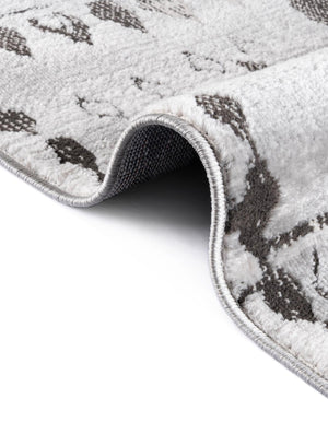 Gray 8' x 10' Leipzig Rectangle Area Rug 75% Polypropylene & 25% Polyester Modern Contemporary Carpet for Kitchens, Bedroom, Living Room Home Decor for Sale at Rug Engine