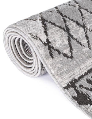 Gray 8' x 10' Leipzig Rectangle Area Rug 75% Polypropylene & 25% Polyester Modern Contemporary Carpet for Kitchens, Bedroom, Living Room Home Decor for Sale at Rug Engine