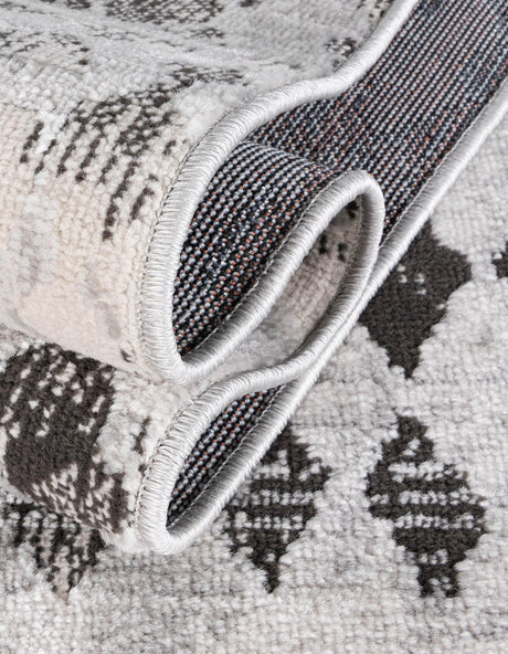 Gray 8' x 10' Leipzig Rectangle Area Rug 75% Polypropylene & 25% Polyester Modern Contemporary Carpet for Kitchens, Bedroom, Living Room Home Decor for Sale at Rug Engine