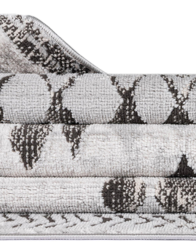Gray 8' x 10' Leipzig Rectangle Area Rug 75% Polypropylene & 25% Polyester Modern Contemporary Carpet for Kitchens, Bedroom, Living Room Home Decor for Sale at Rug Engine