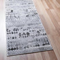 Gray 2' 7 x 10' Leipzig Runner Area Rug 75% Polypropylene & 25% Polyester Modern Contemporary Carpet for Kitchens, Bedroom, Living Room Home Decor for Sale at Rug Engine