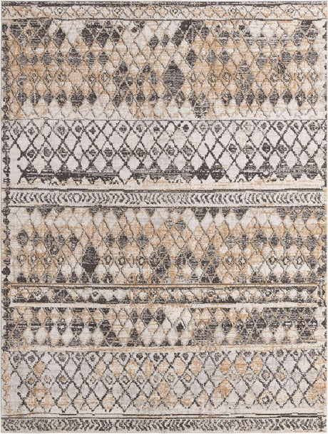 Beige 9' x 12' 2 Leipzig Rectangle Area Rug 75% Polypropylene & 25% Polyester Modern Contemporary Carpet for Kitchens, Bedroom, Living Room Home Decor for Sale at Rug Engine