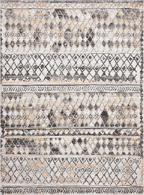 Beige 8' x 11' Leipzig Rectangle Area Rug 75% Polypropylene & 25% Polyester Modern Contemporary Carpet for Kitchens, Bedroom, Living Room Home Decor for Sale at Rug Engine