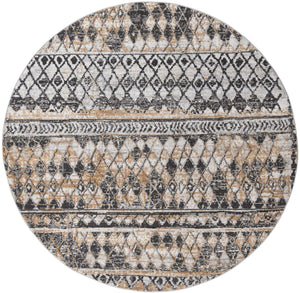 Beige 7' 1 x 7' 1 Leipzig Round Area Rug 75% Polypropylene & 25% Polyester Modern Contemporary Carpet for Kitchens, Bedroom, Living Room Home Decor for Sale at Rug Engine