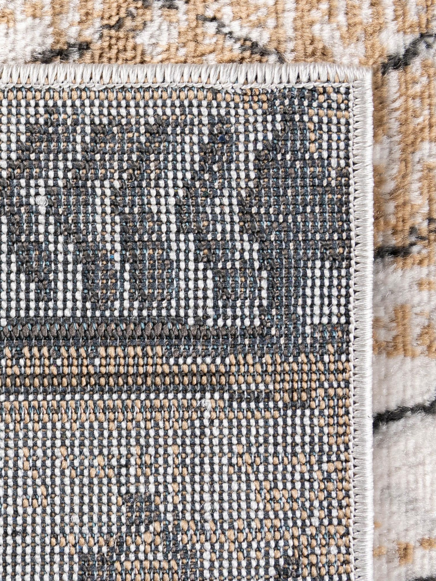 Beige 6' 1 x 9' Leipzig Rectangle Area Rug 75% Polypropylene & 25% Polyester Modern Contemporary Carpet for Kitchens, Bedroom, Living Room Home Decor for Sale at Rug Engine