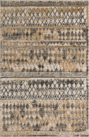 Beige 5' 1 x 8' Leipzig Rectangle Area Rug 75% Polypropylene & 25% Polyester Modern Contemporary Carpet for Kitchens, Bedroom, Living Room Home Decor for Sale at Rug Engine