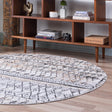 Beige 3' 3 x 3' 3 Leipzig Round Area Rug 75% Polypropylene & 25% Polyester Modern Contemporary Carpet for Kitchens, Bedroom, Living Room Home Decor for Sale at Rug Engine