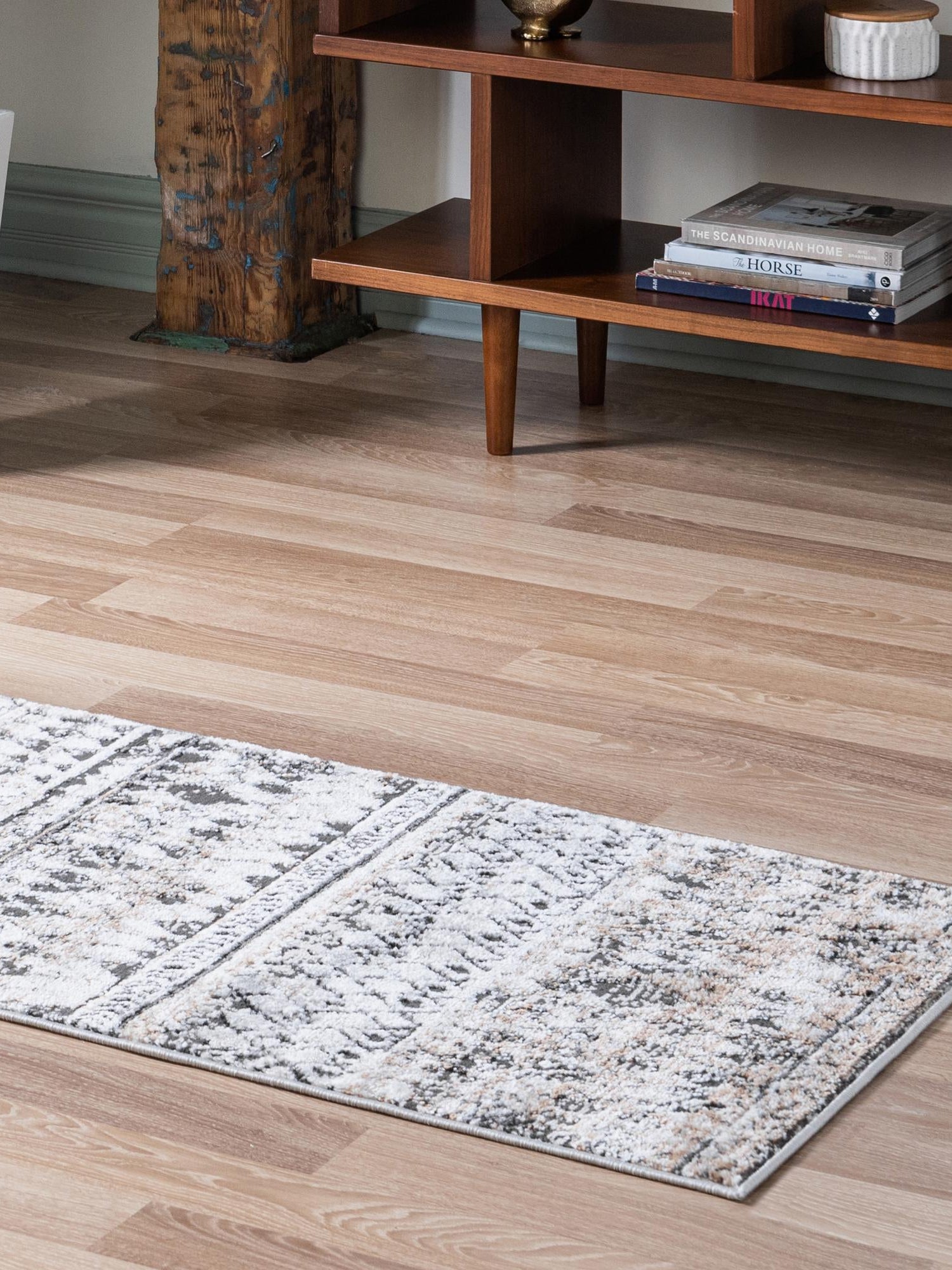 Beige 2' 2 x 6' 1 Leipzig Runner Area Rug 75% Polypropylene & 25% Polyester Modern Contemporary Carpet for Kitchens, Bedroom, Living Room Home Decor for Sale at Rug Engine