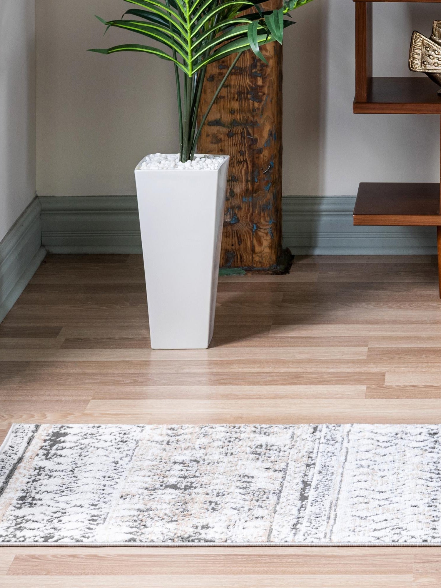 Beige 2' 2 x 6' 1 Leipzig Runner Area Rug 75% Polypropylene & 25% Polyester Modern Contemporary Carpet for Kitchens, Bedroom, Living Room Home Decor for Sale at Rug Engine