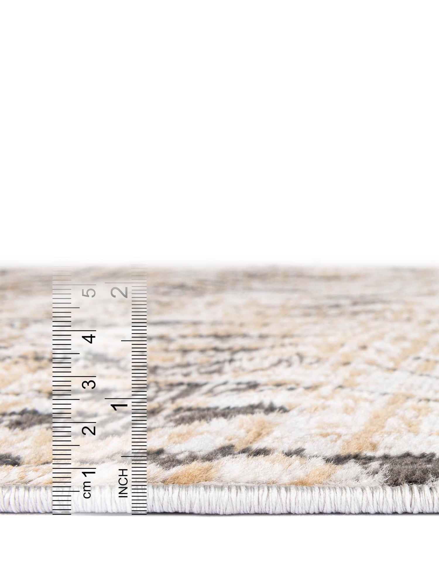 Beige 2' 2 x 6' 1 Leipzig Runner Area Rug 75% Polypropylene & 25% Polyester Modern Contemporary Carpet for Kitchens, Bedroom, Living Room Home Decor for Sale at Rug Engine