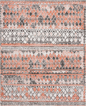 Salmon 8' x 10' Leipzig Rectangle Area Rug 75% Polypropylene & 25% Polyester Modern Contemporary Carpet for Kitchens, Bedroom, Living Room Home Decor for Sale at Rug Engine