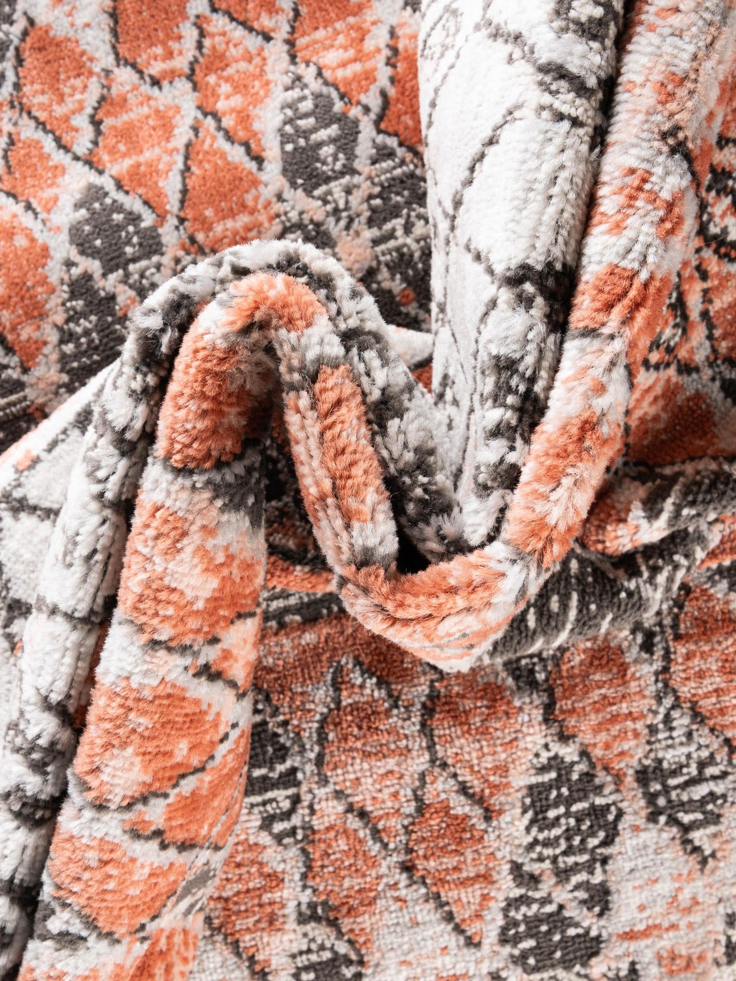 Salmon 7' 1 x 10' Leipzig Rectangle Area Rug 75% Polypropylene & 25% Polyester Modern Contemporary Carpet for Kitchens, Bedroom, Living Room Home Decor for Sale at Rug Engine