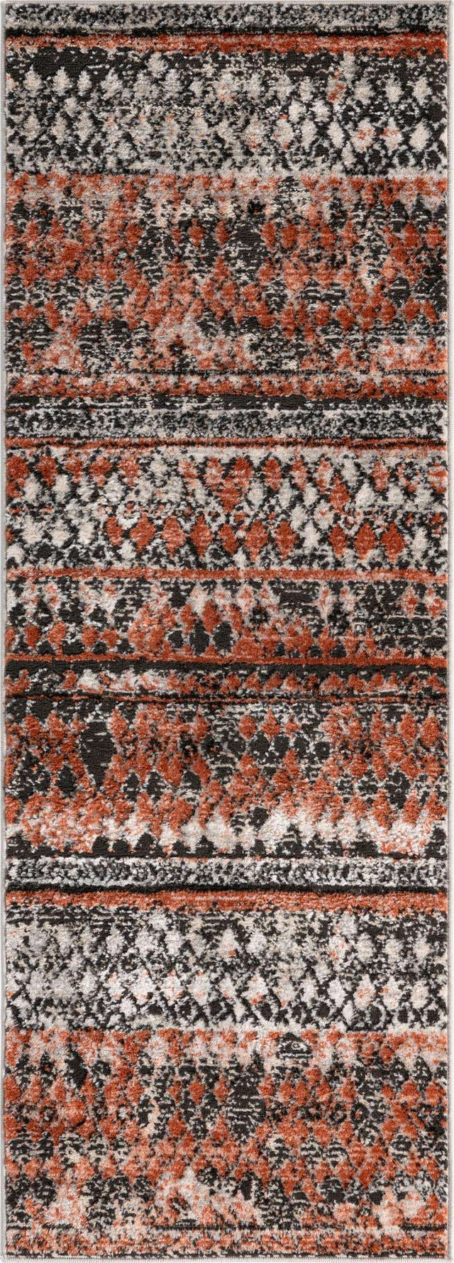 Salmon 2' 2 x 6' 1 Leipzig Runner Area Rug 75% Polypropylene & 25% Polyester Modern Contemporary Carpet for Kitchens, Bedroom, Living Room Home Decor for Sale at Rug Engine