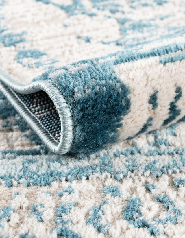Blue 9' x 12' 2 Leipzig Rectangle Area Rug 75% Polypropylene & 25% Polyester Modern Contemporary Carpet for Kitchens, Bedroom, Living Room Home Decor for Sale at Rug Engine