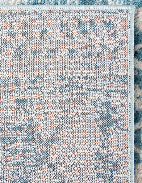 Blue 9' x 12' 2 Leipzig Rectangle Area Rug 75% Polypropylene & 25% Polyester Modern Contemporary Carpet for Kitchens, Bedroom, Living Room Home Decor for Sale at Rug Engine