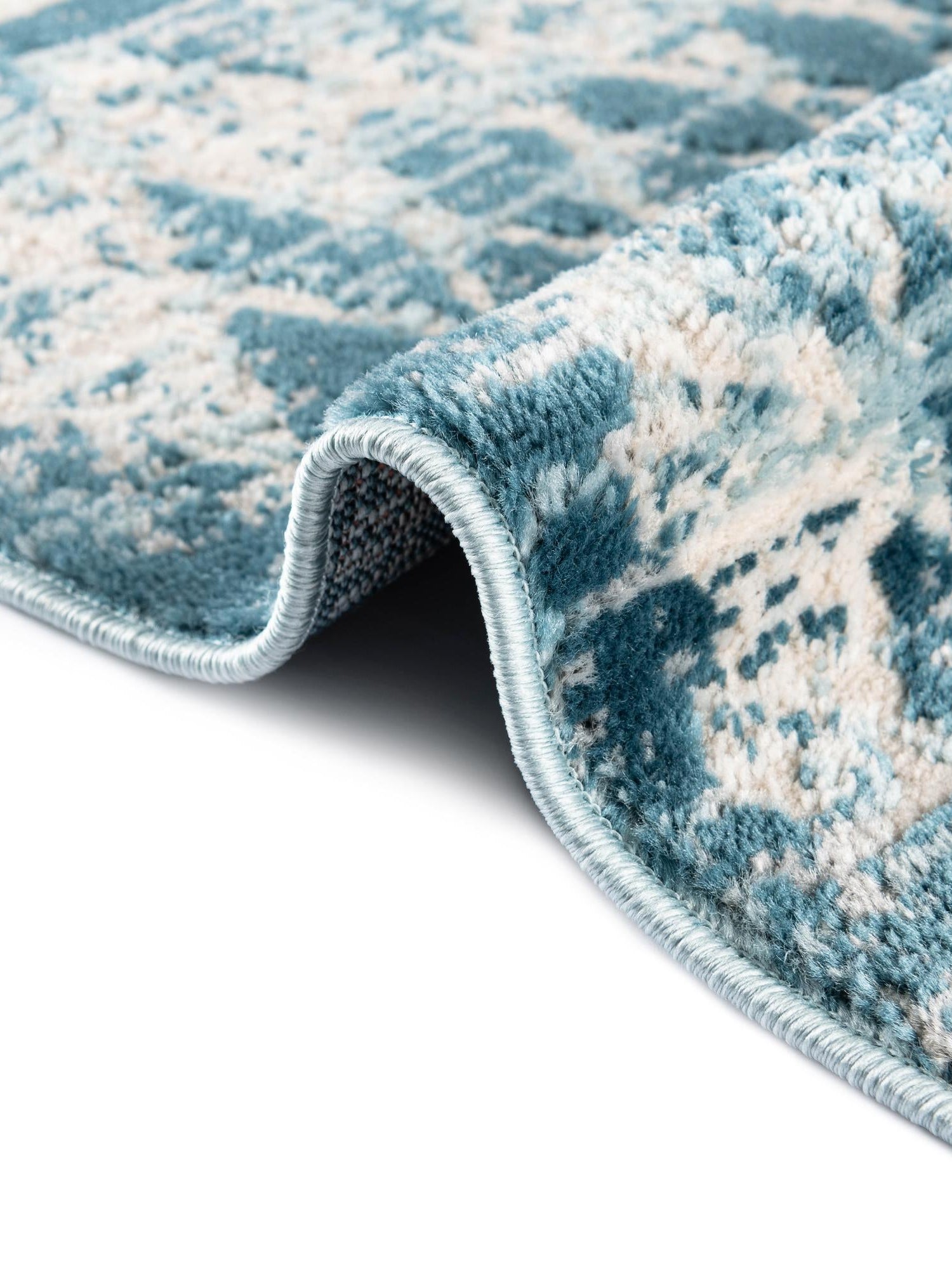 Blue 8' x 10' Leipzig Rectangle Area Rug 75% Polypropylene & 25% Polyester Modern Contemporary Carpet for Kitchens, Bedroom, Living Room Home Decor for Sale at Rug Engine