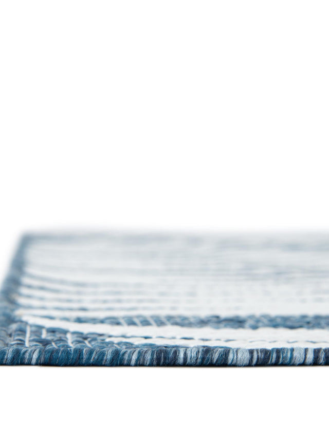 Blue 5' 3 x 8' Outdoor Botanical Rectangle Rug