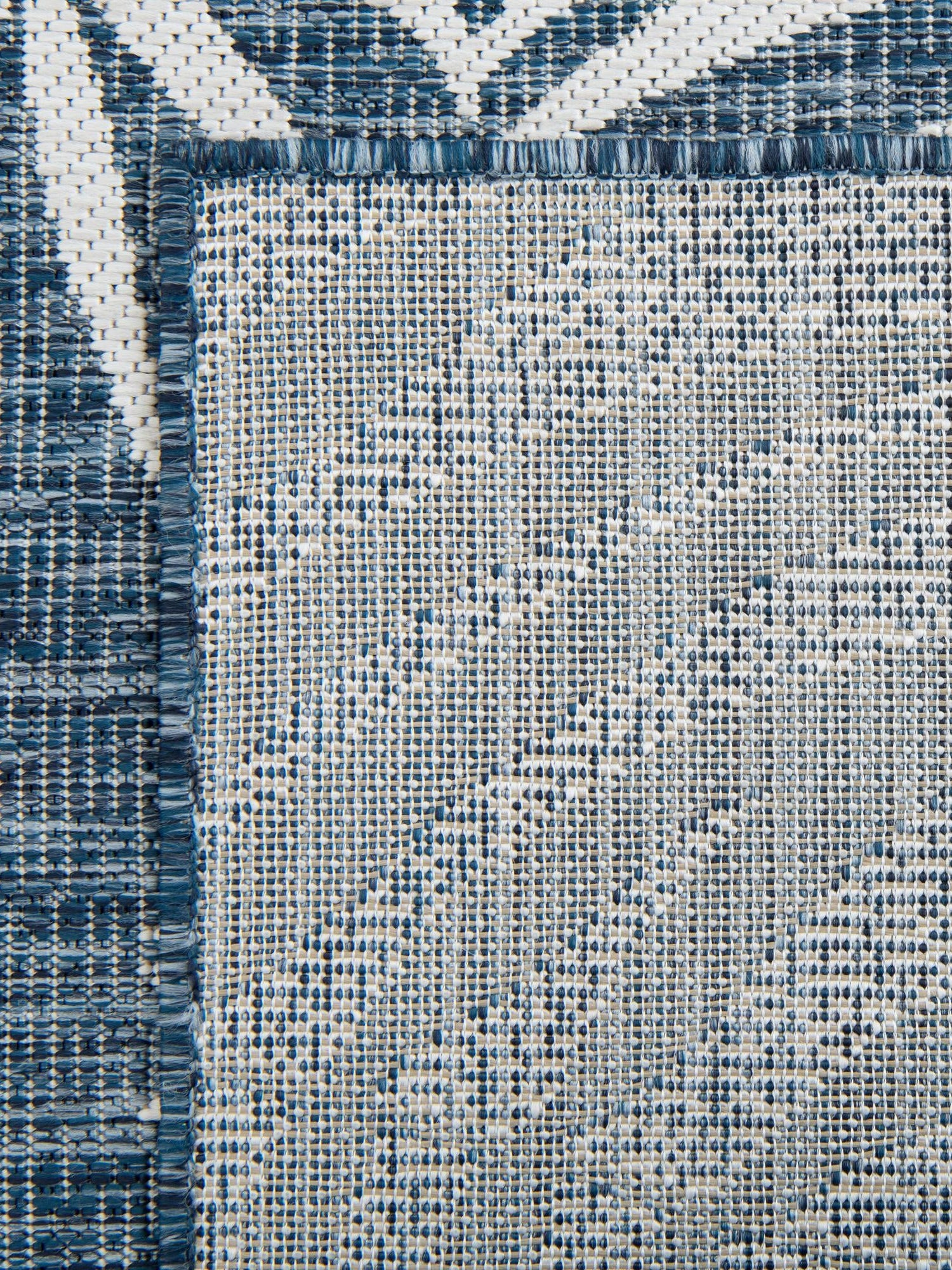 Blue 9' x 12' Outdoor Botanical Rectangle Area Rug Weather Resistant for Patio, Deck, Terrace, Balcony, Porch Polypropylene Garden Floral Tropical Carpet for Sale at Rug Engine