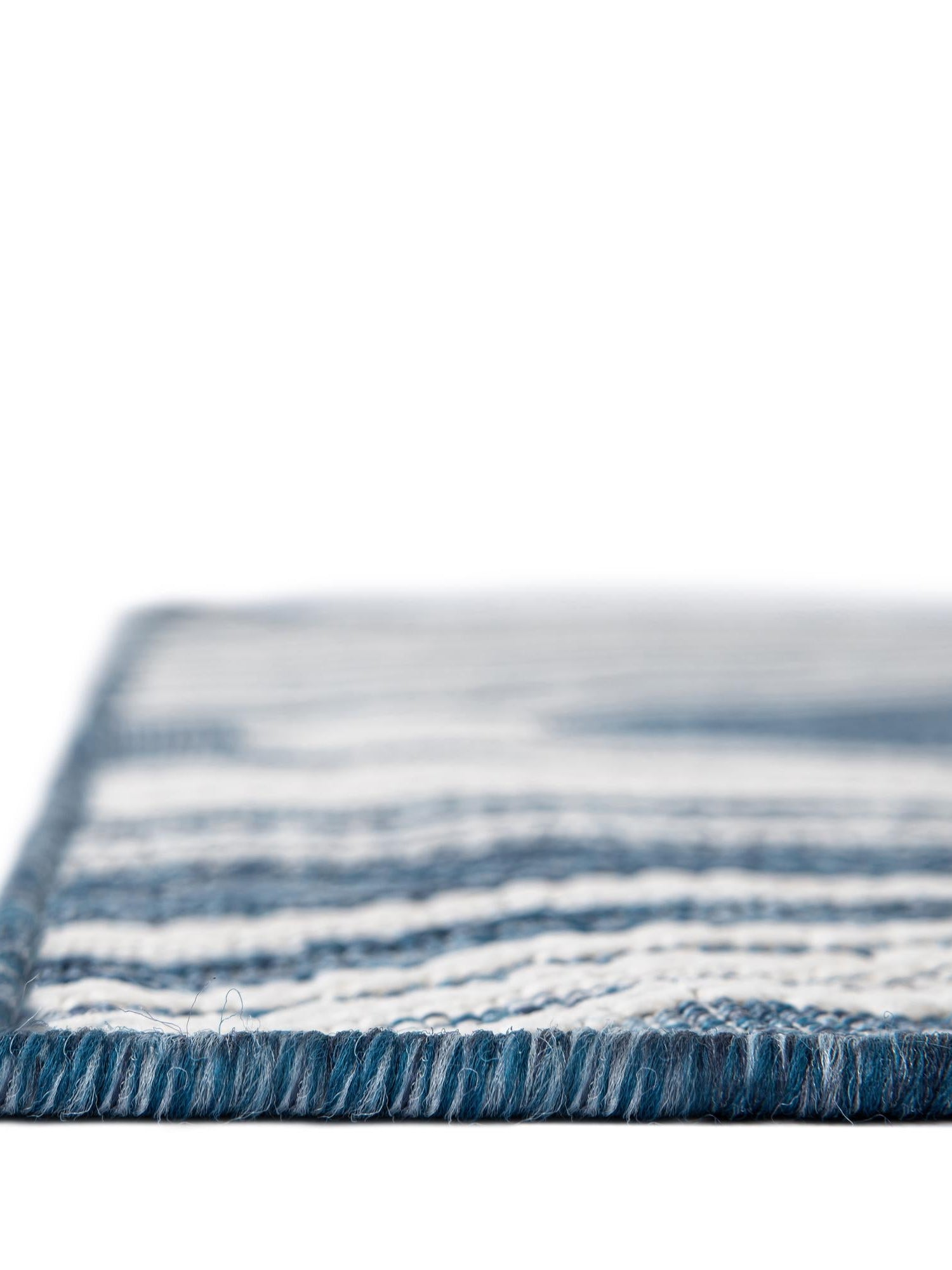 Blue 7' 1 x 10' Outdoor Modern Rectangle Area Rug Weather Resistant for Patio, Deck, Terrace, Balcony, Porch 100% Polypropylene Modern Outside Carpet for Sale at Rug Engine