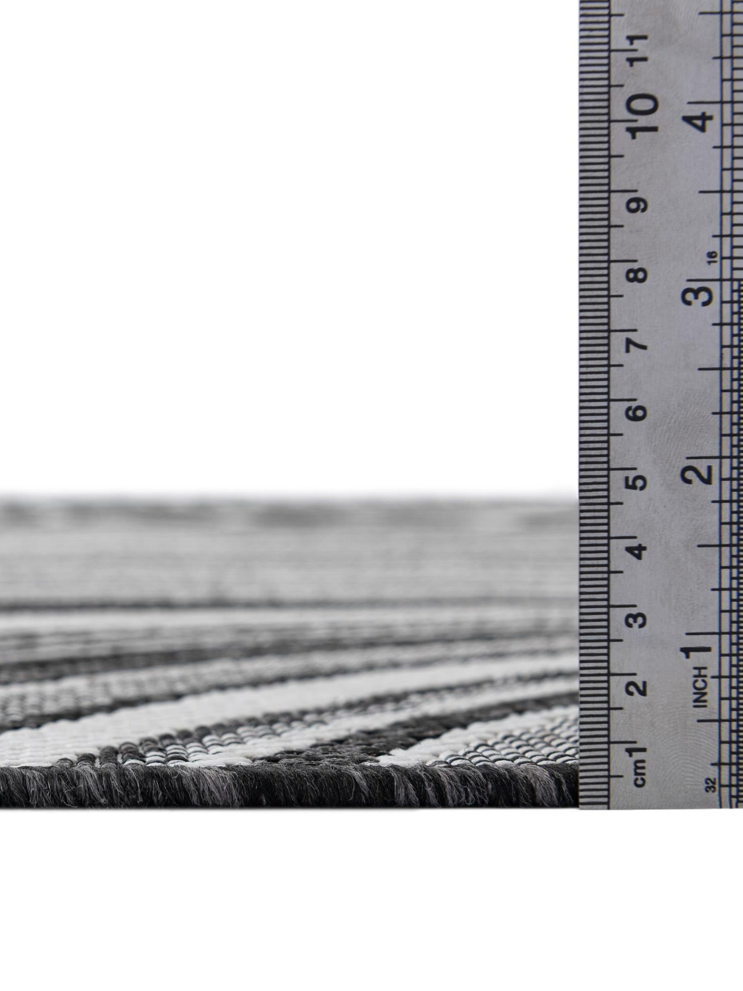 Charcoal 4' 1 x 6' 1 Outdoor Modern Rectangle Area Rug Weather Resistant for Patio, Deck, Terrace, Balcony, Porch 100% Polypropylene Modern Outside Carpet for Sale at Rug Engine