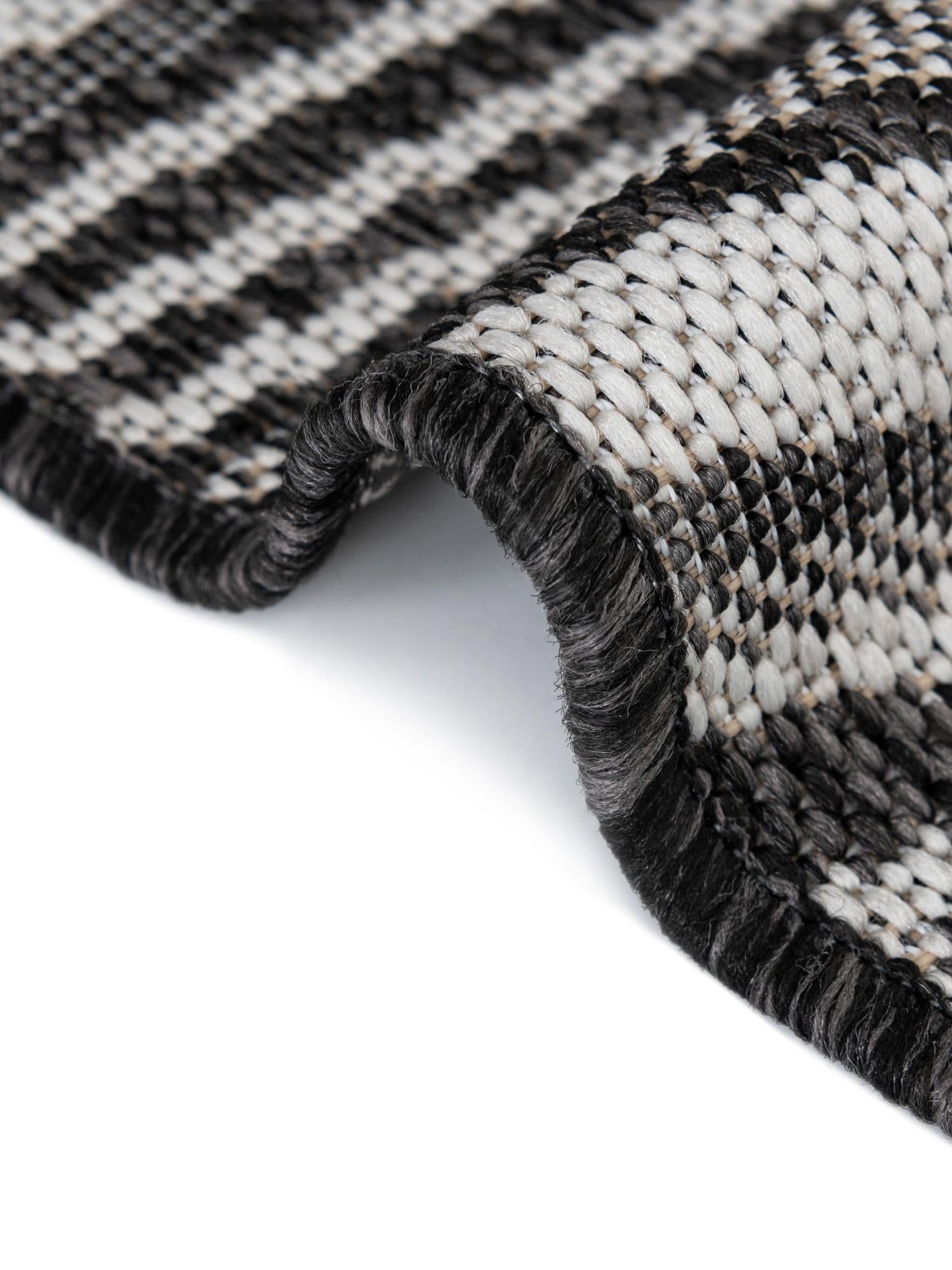 Charcoal 6' 1 x 9' Outdoor Modern Rectangle Area Rug Weather Resistant for Patio, Deck, Terrace, Balcony, Porch 100% Polypropylene Modern Outside Carpet for Sale at Rug Engine