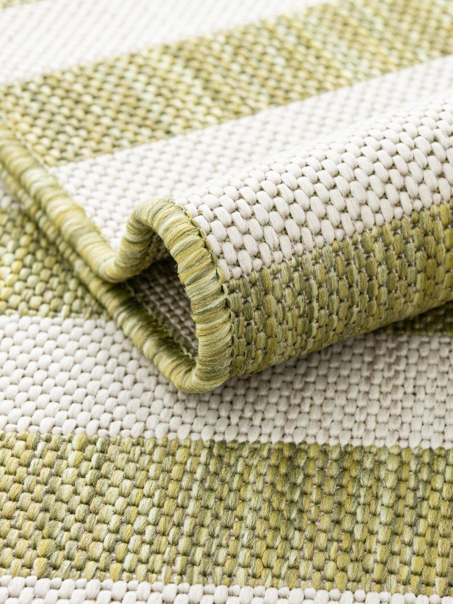 Green 9' x 12' Outdoor Striped Rectangle Area Rug Weather Resistant for Patio, Deck, Terrace, Balcony, Porch Geometric Pattern Waterproof Carpet for Sale at Rug Engine