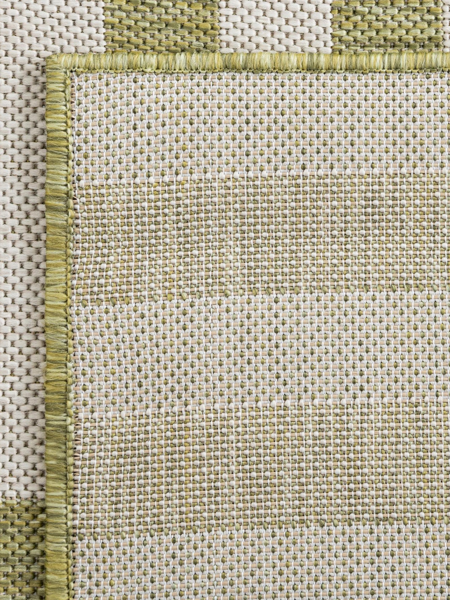 Green 4' 1 x 6' 1 Outdoor Striped Rectangle Area Rug Weather Resistant for Patio, Deck, Terrace, Balcony, Porch Geometric Pattern Waterproof Carpet for Sale at Rug Engine