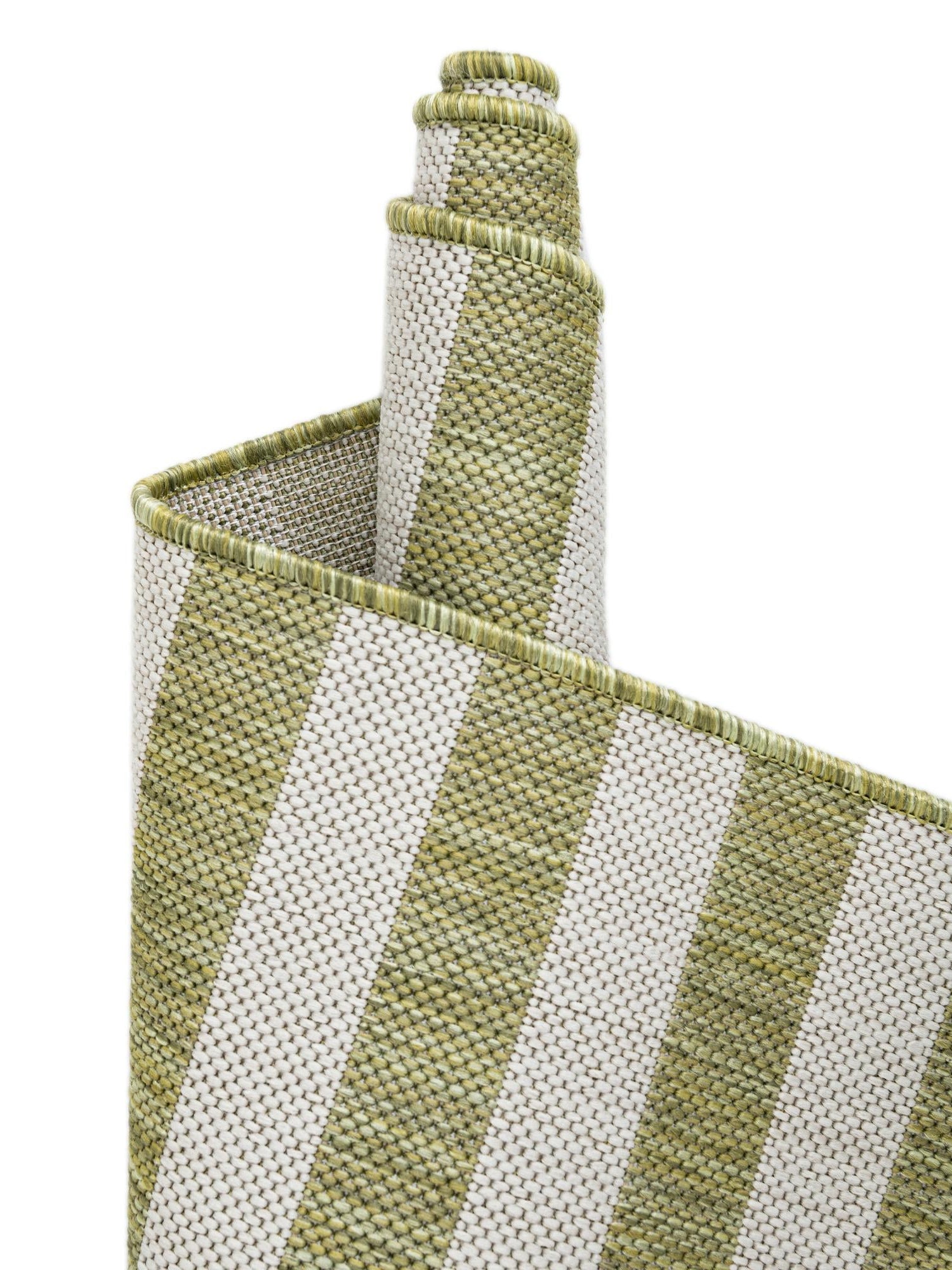 Green 6' 1 x 9' Outdoor Striped Rectangle Area Rug Weather Resistant for Patio, Deck, Terrace, Balcony, Porch Geometric Pattern Waterproof Carpet for Sale at Rug Engine